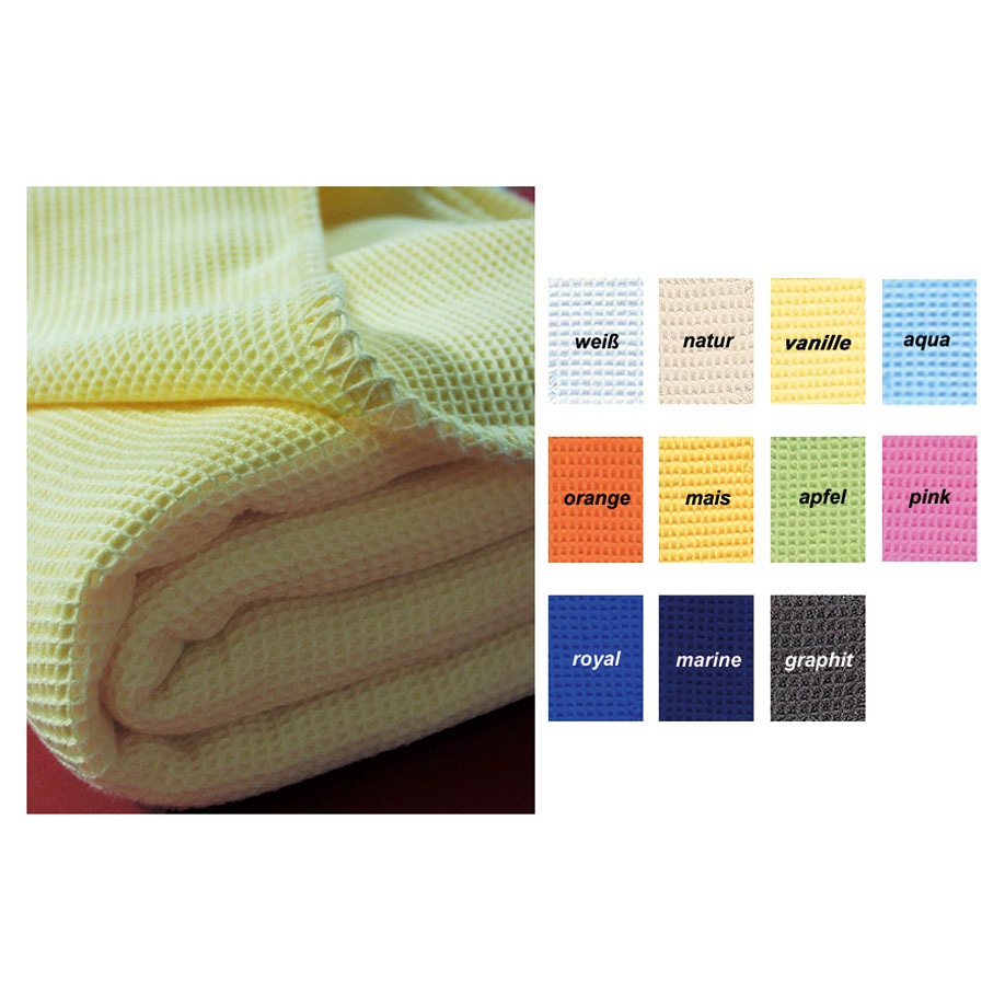 [MEG 940135.04] Waffelpiqué-Decke mais 150 x 210 cm
