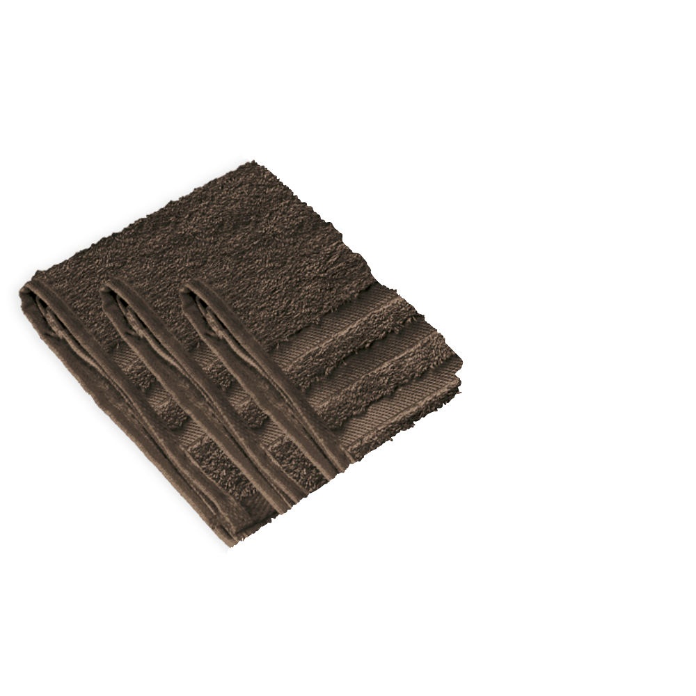 [MEG 940175.71] Gästetücher schoko 30 x 50 cm (3 Stck.)