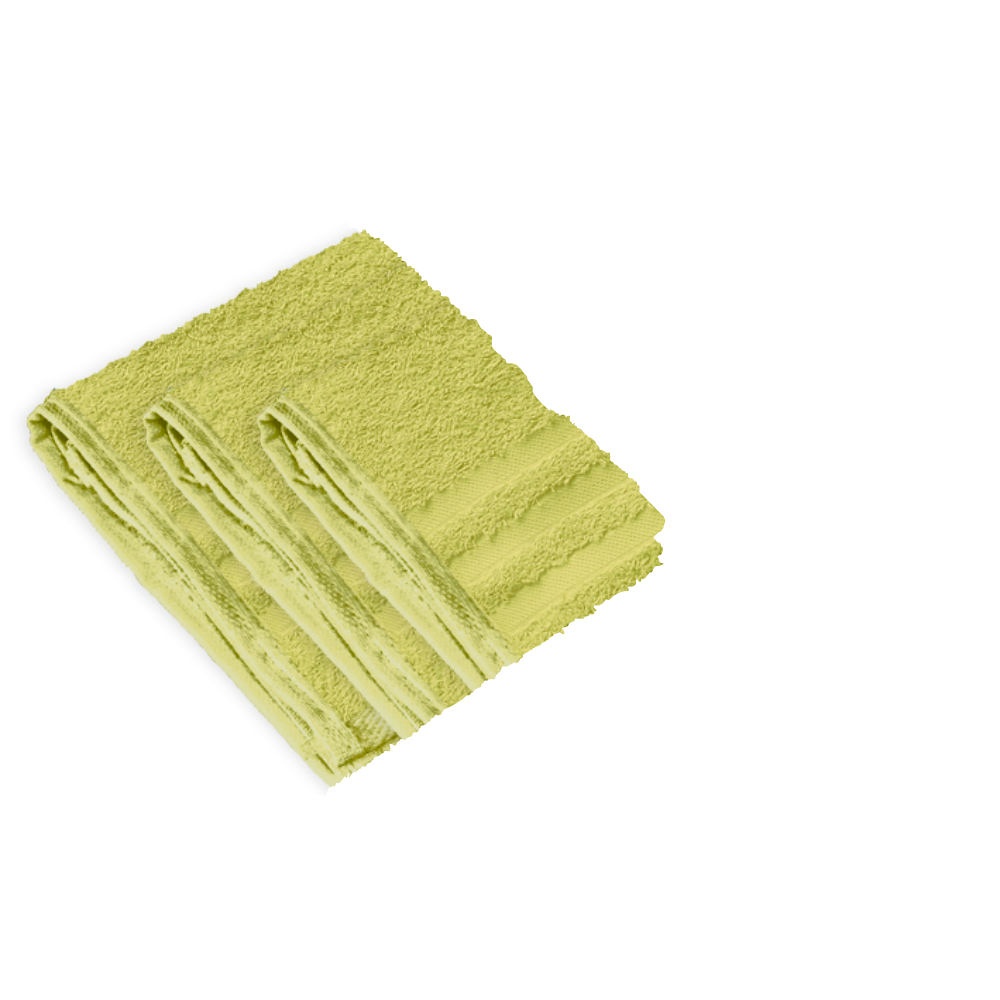 [MEG 940175.82] Gästetücher limone 30 x 50 cm (3 Stck.)