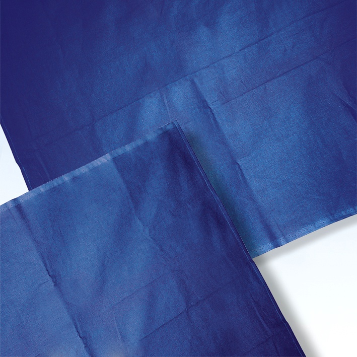Abdecktuch 40 x 40 cm kornblau 100 % Baumwolle