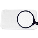 Fußauflage/Matte Vinyl, klar 800 x 600 x 2 mm, einseitig strukturiert