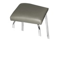 Stapelhocker ratiomed Mit viereckigem Polstersitz grau