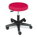 Rollhocker ratiomed fuchsia Mit schwarzem Kunststofffußkreuz