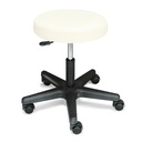 Rollhocker ratiomed weiß Mit schwarzem Kunststofffußkreuz