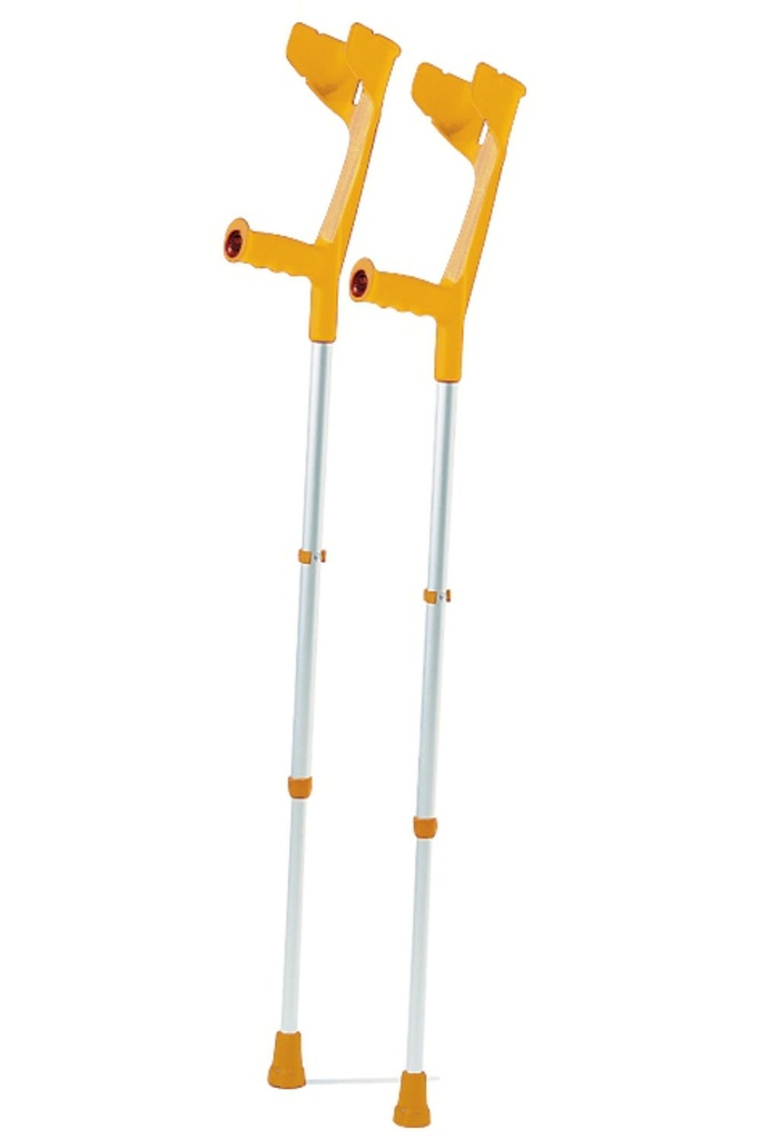 [MEG 961996] Unterarmgehstützen chromgelb