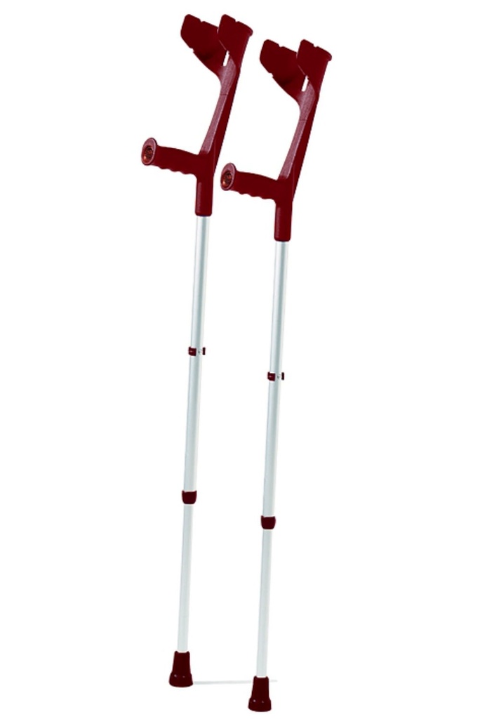 Unterarmgehstütten weinrot höhenverstellbar