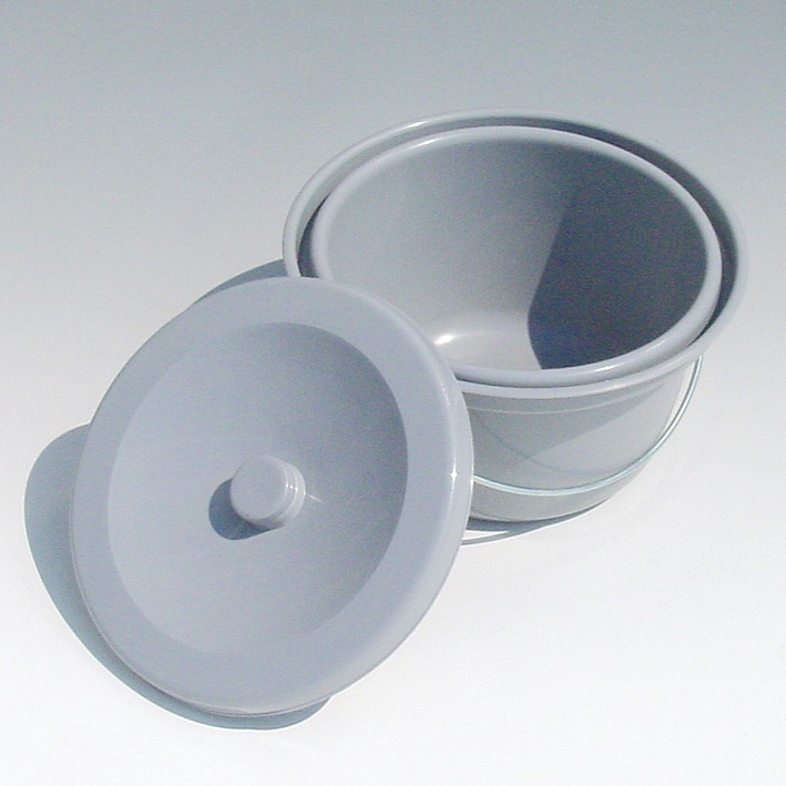 Toiletteneimer kpl. Mit Deckel und Bügel Grau