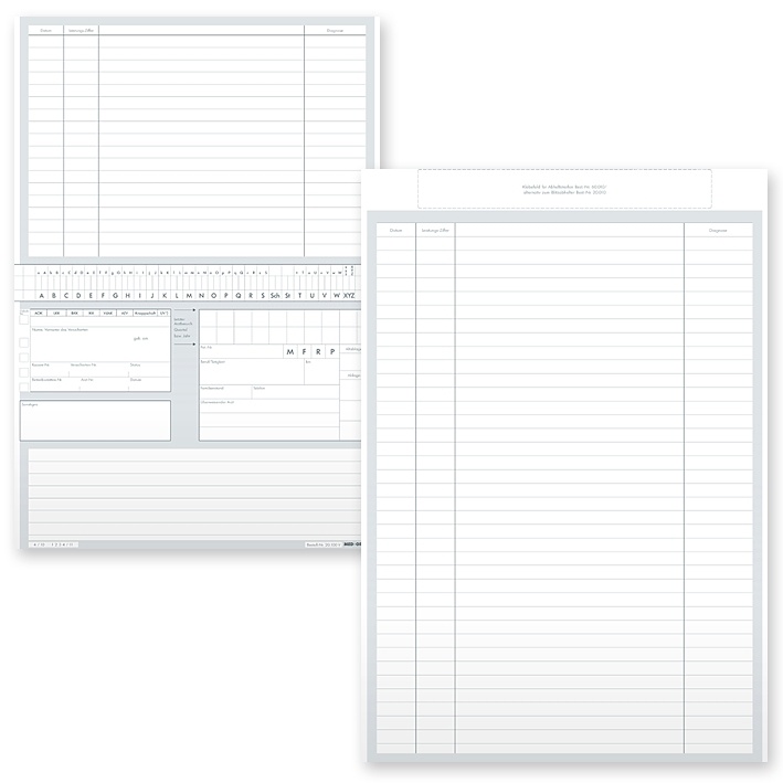 [MEO 20.100] Karteikarten ALPHAsafe DIN A5 quer Typ Standard (500 Stck.)