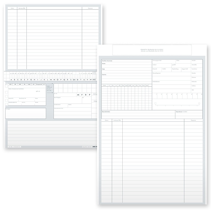 Karteikarten ALPHAsafe DIN A5 quer Typ Kinder-und Jugendmedizin (500 Stck.)