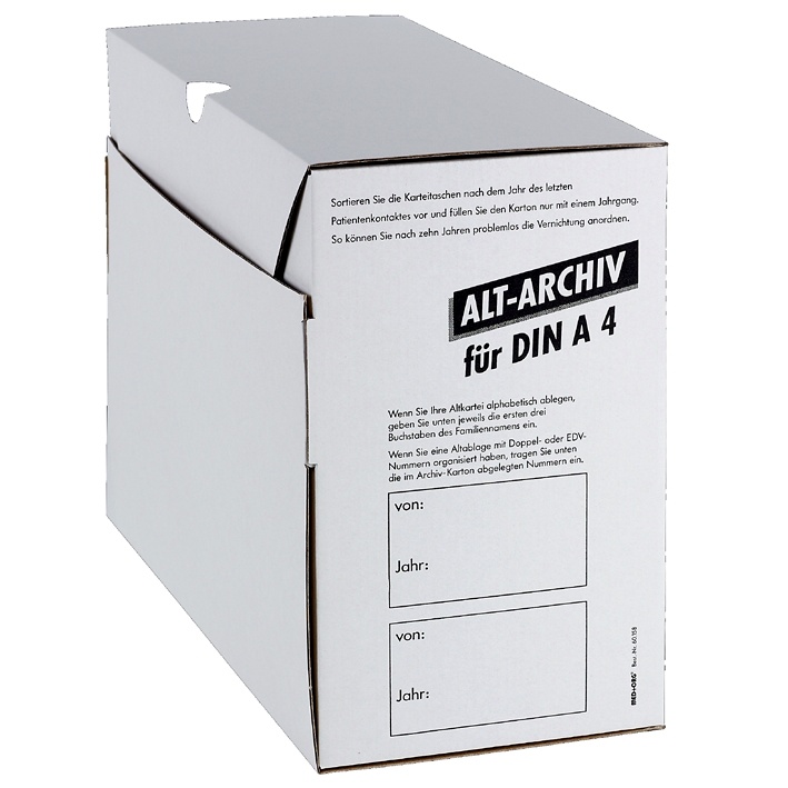 Alt-Archivkarton DIN A4 Für alle Fachgruppen (50 Stck.)