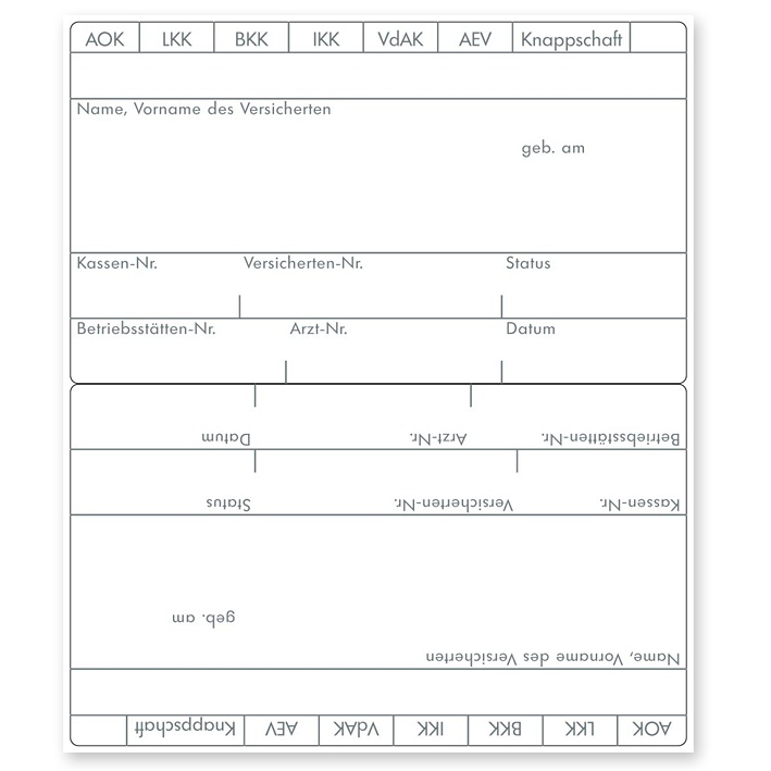 [MEO 60.173] Adressfeldaufkleber eGK (1000 Stck.)