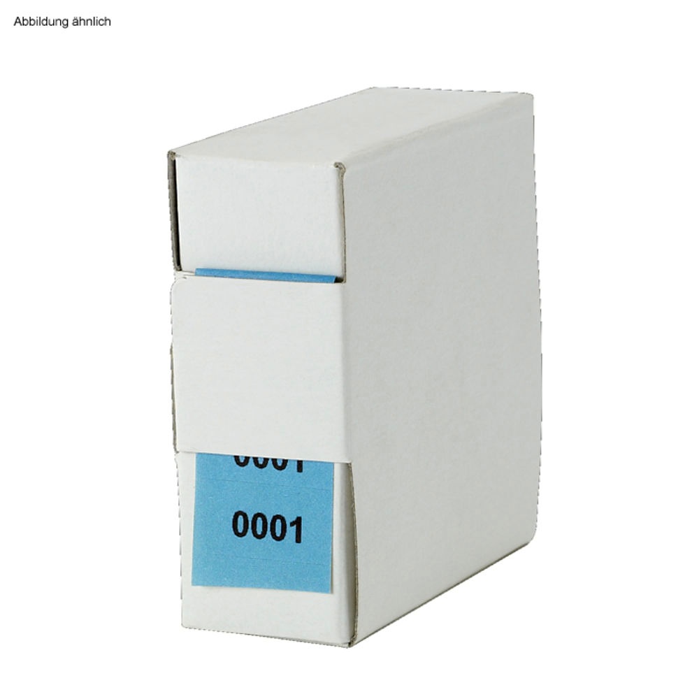 Archiv-Nummern, doppelt 0001 - 1000, blau