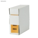 Archiv-Nummern, doppelt 0001 - 1000, orange