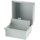 Praxis-Karteikasten DIN A5 quer lichtgrau