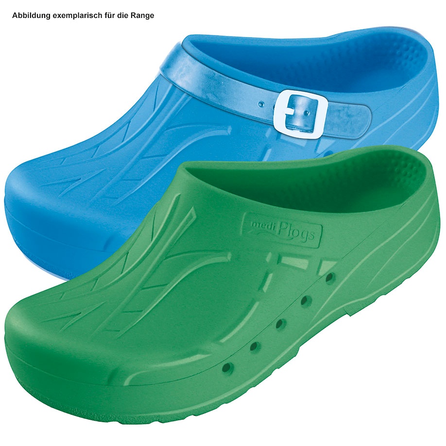 MediPlogs OP-Schuhe ohne Fersenriemen Blau, Gr. 48