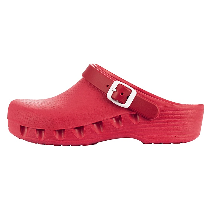 [MEX 560PU42] MediPlogs OP-Schuhe mit Fersenriemen Fuchsia, Gr. 42