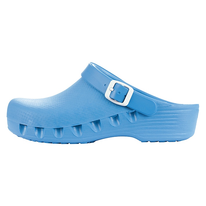 MediPlogs OP-Schuhe mit Fersenriemen Hellblau, Gr. 45