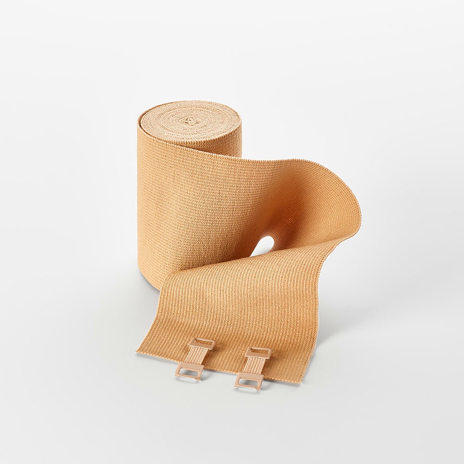 [MIR 204060000] Miro-longelast Langzugbinden hautfarben 7 m x 6 cm (8 Stck.)