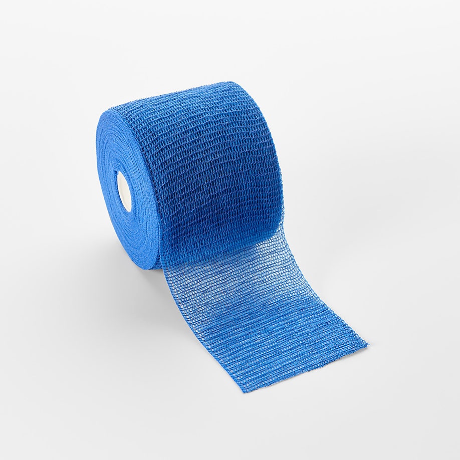 [MIR 637100000] Miro-haft krepp Fixierbinde blau 20 m x 10 cm
