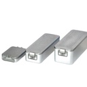 Sterilisier-Behälter Typ 23M, gelocht Mit 100 Einmal-Papierfiltern