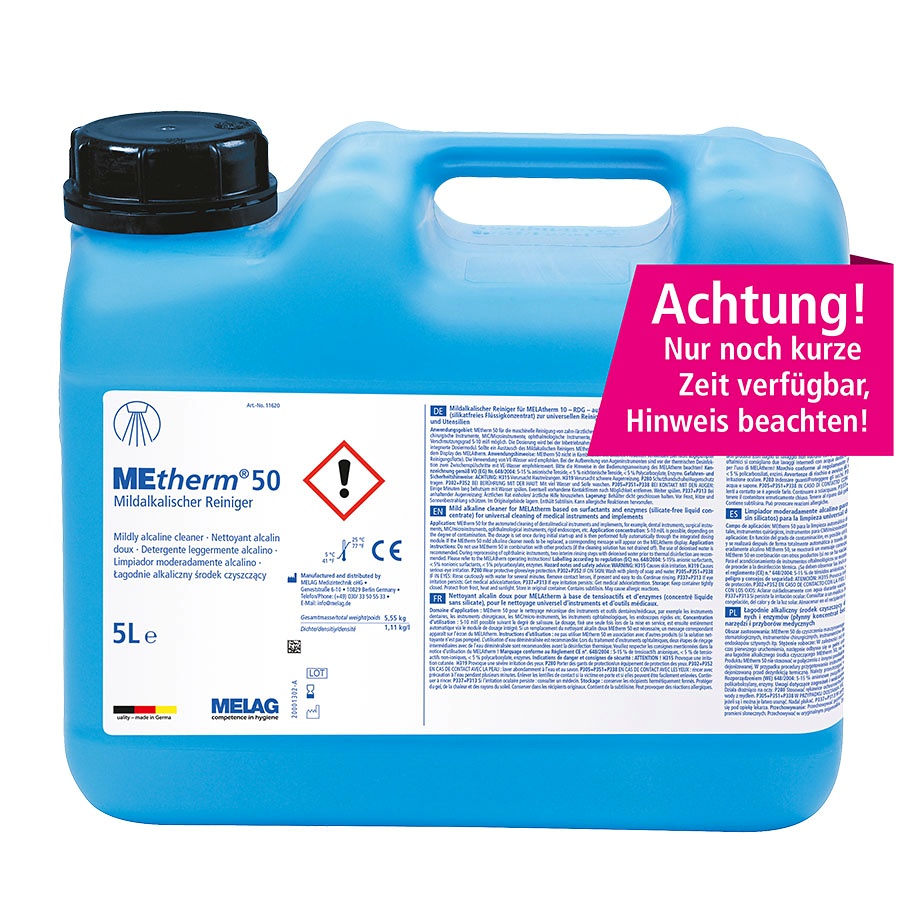 [MLG ME11620] MEtherm 50 Mildalkalischer Reiniger 5 Ltr.