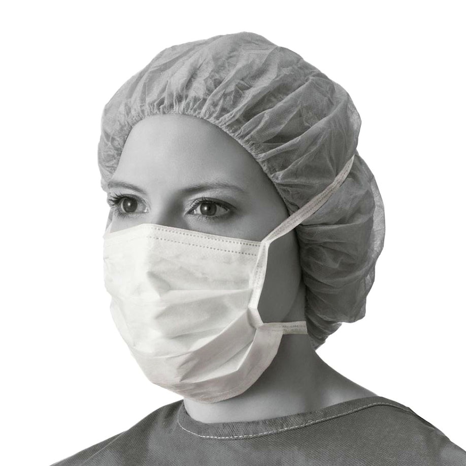 [MLI NONE27386] OP-Masken mit Bindebändern Weiß (50 Stck.)