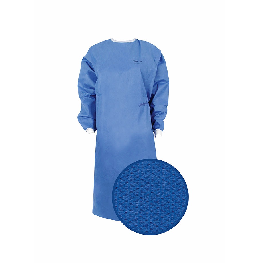 OPS Essential OP-Mäntel PE verstärkt Blau, steril, XLL, 150 cm (24 Sets)