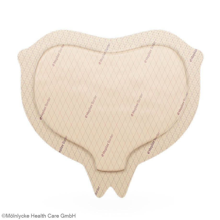 Mepilex Border Sacrum Schaumverband Steril, 22 x 25 cm (5 Stck.)