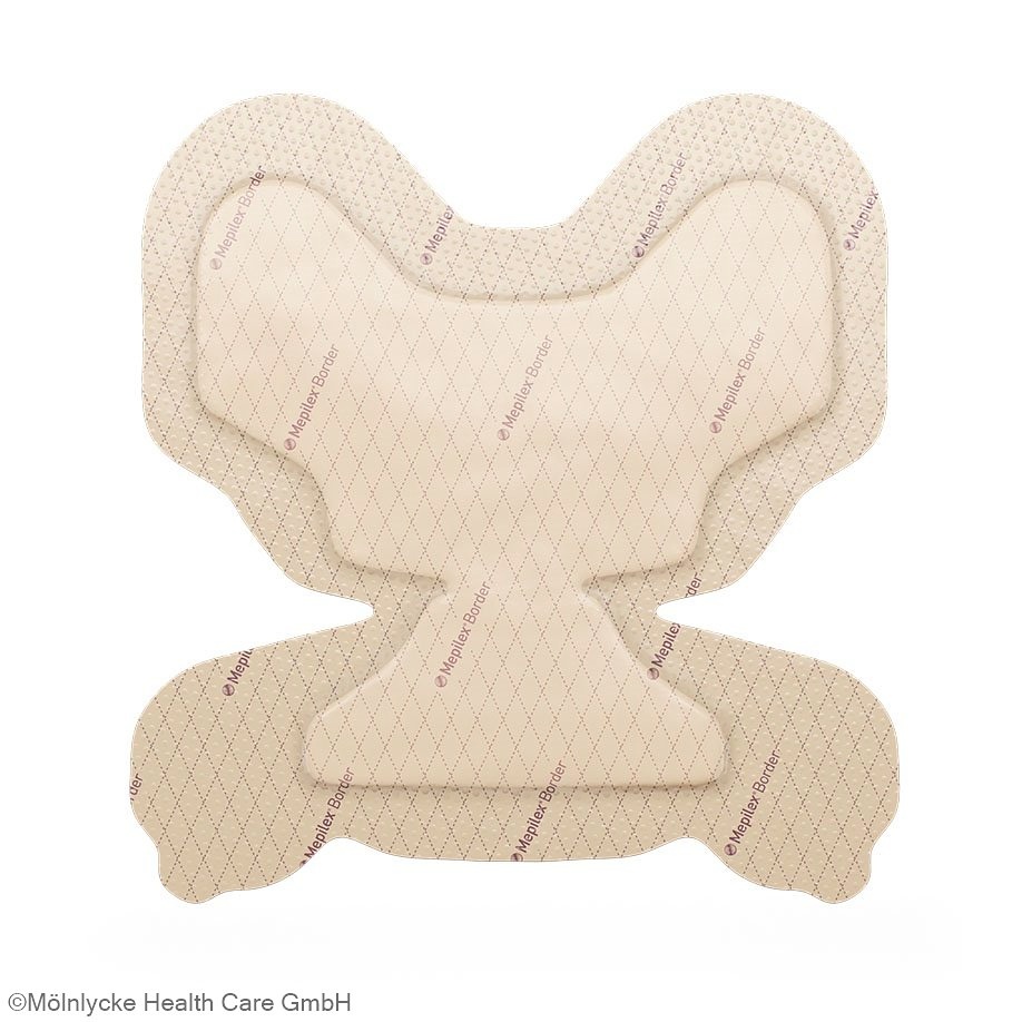 Mepilex Border Heel Schaumverband Steril, 22 x 23 cm (10 Stck.)
