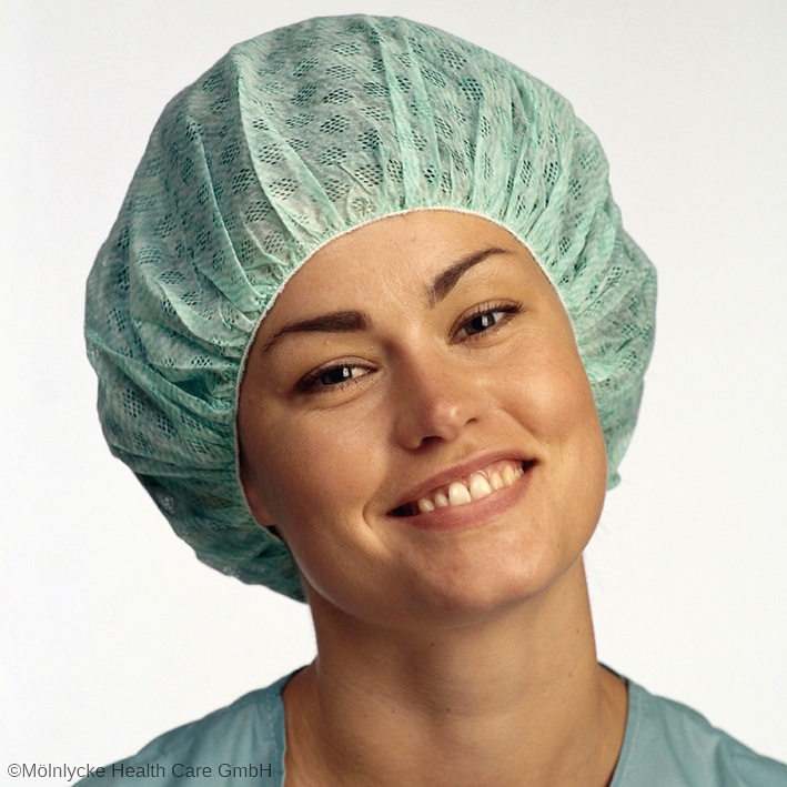 [MÖL 42013] Barrier OP-Hauben Flott, grün (100 Stck.)