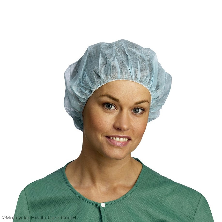 OP-Hauben Annie blau (150 Stck.)