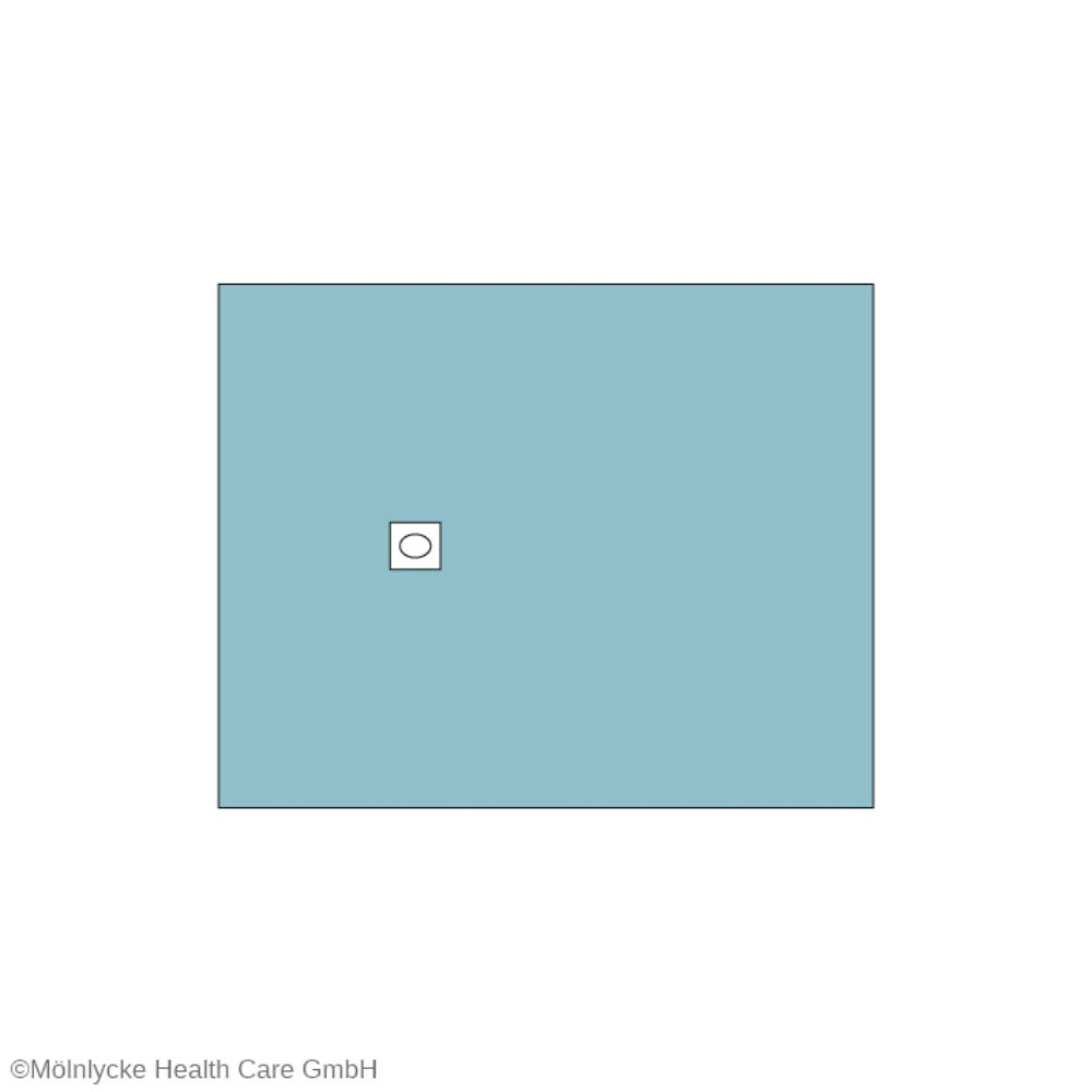 Lochtücher selbstklebend 50 x 60 cm, Loch Ø 6 x 8 cm (75 Stck.)