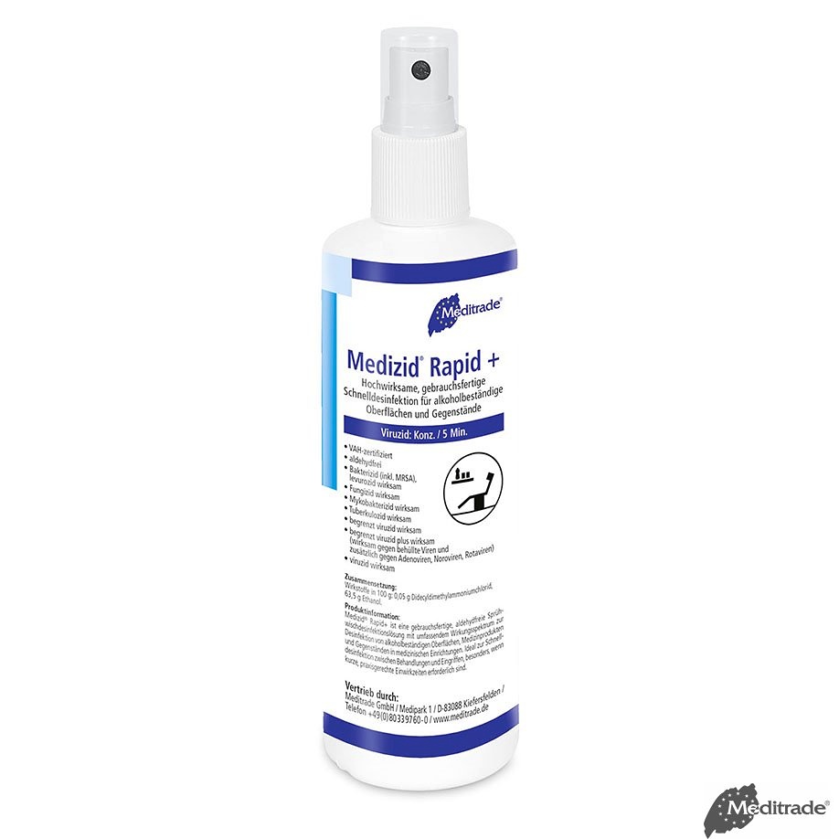 Medizid Rapid+ 250 ml Flächenschnelldesinfektion