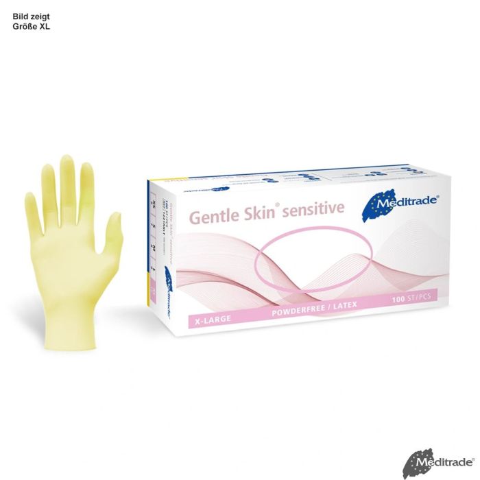 [MTR 1221RST] Gentle Skin sensitive U.-Handschuhe Latex, PF, Gr. S, unsteril (100 Stck.)