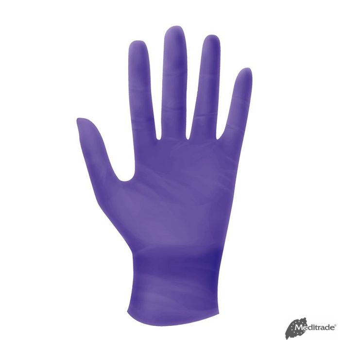 [MTR 1285S] Nitril Viola U.-Handschuhe PF, latexfrei Unsteril, Gr. S (100 Stck.)