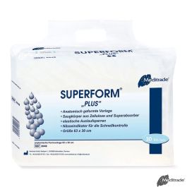 Superform Plus Inkontinenzvorlagen Blau, 63 x 30 cm (5 x 30 Stck.)