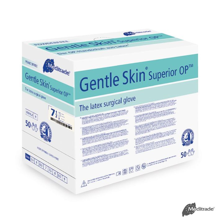 [MTR 904175] Gentle Skin Superior OP-Handschuhe Latex, PF, steril, Gr. 7,5 (50 Paar)