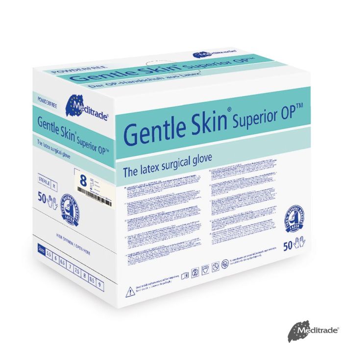 Gentle Skin Superior OP-Handschuhe Latex, PF, steril, Gr. 8 (50 Paar)