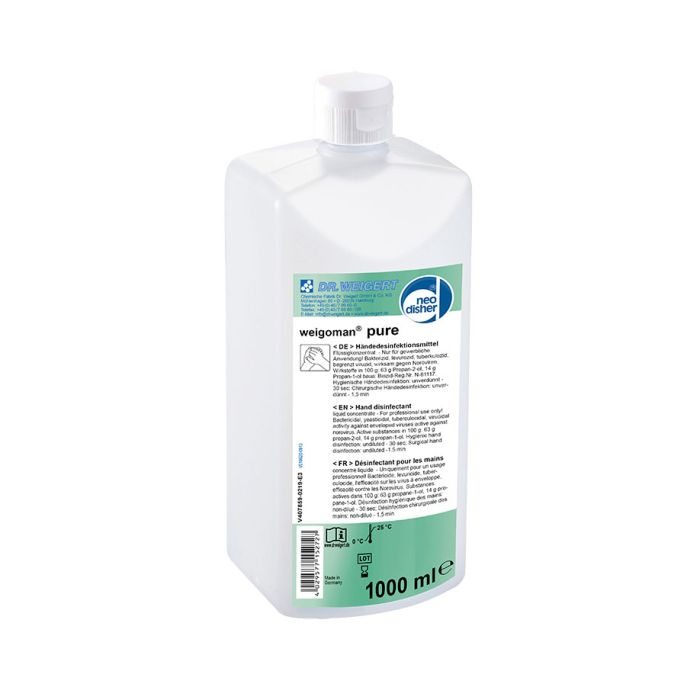 [NEO 407848] Weigoman pure 1 Ltr. Händedesinfektion