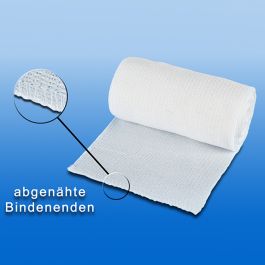 [NOB 450306] NOBALASTIK Mittelzugbinden, weiß 5 m x 6 cm lose (10 Stck.)