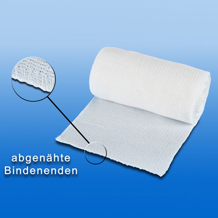 [NOB 450320] NOBALASTIK Mittelzugbinden, weiß 5 m x 20 cm lose (10 Stck.)