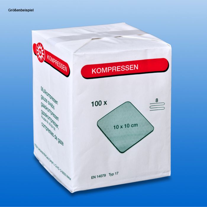 [NOB 863075] Mullkompressen 8-fach 7,5 x 7,5 cm, unsteril (100 Stck.)