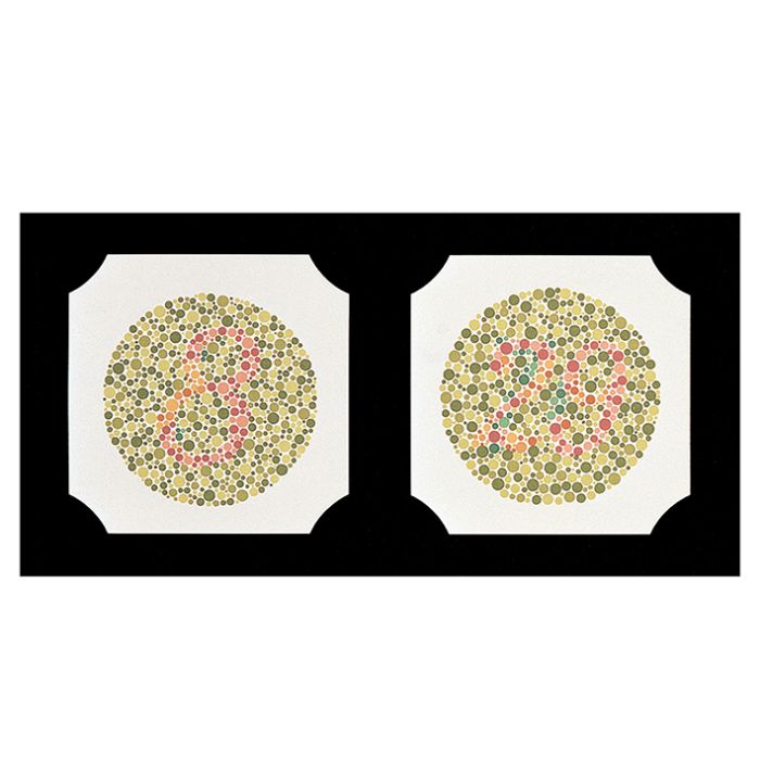 Ishihara Farbtafeln, Buchformat 24 Tafeln, gebunden