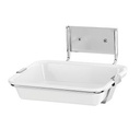 Ingo-man classic Schalenhalter SH 3 Für Wandmontage, lange Seite zur Wand