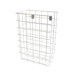 Ingo-man Abfallkorb SK 26 P 26 Ltr. Stahldraht weiß pulverbeschichtet