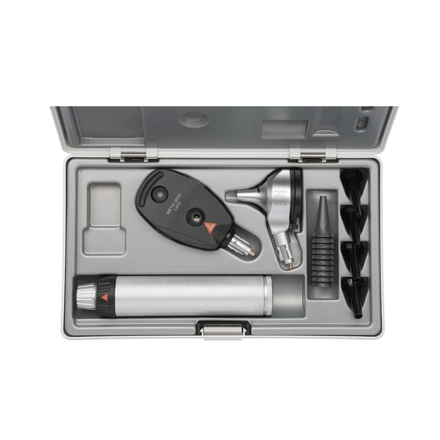 BETA 200 LED Ophthalmoskop/Otoskop Set 2,5 V mit BETA Batteriegriff