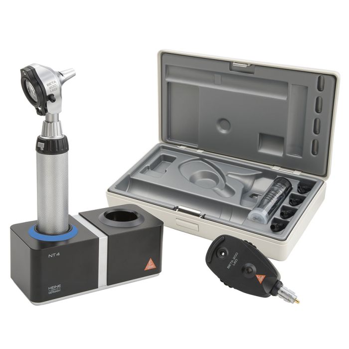 BETA 200 Ophthalmoskop/Otoskop Set LED Mit BETA4 NT Ladegriff und NT4