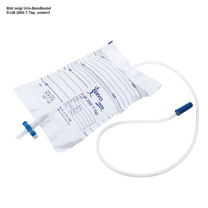 SERVOCURA Urin-Bettbeutel 2000 ml S-UB 2000 T-Tap, unsteril (5 Stck.)