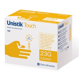 [OWM 12482116] Unistik Touch 23 G, 2.0 mm Sicherheitslanzetten (100 Stck.)