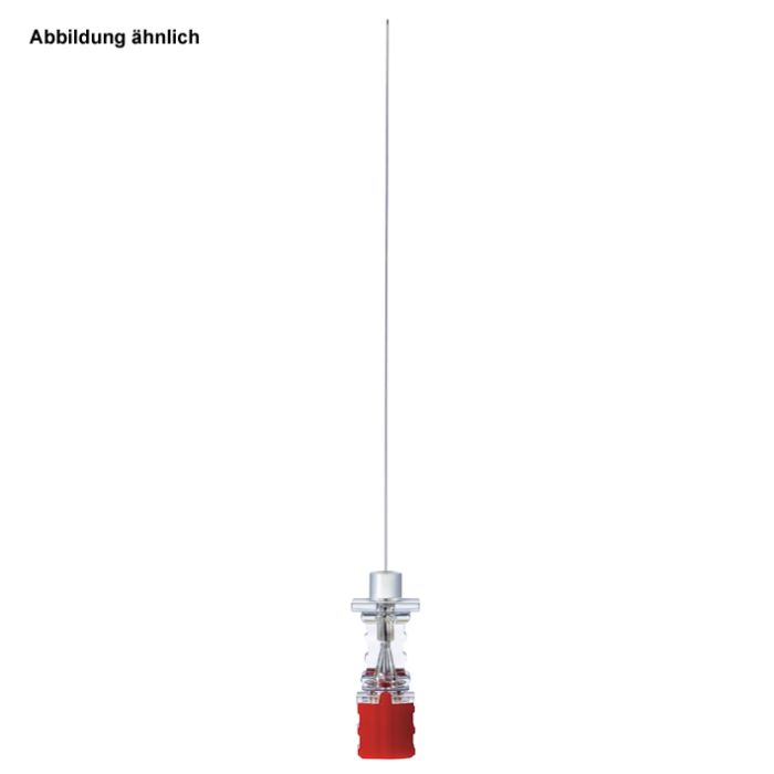 Spinocan Spinalkanüle 29 G, 0,35 mm Ø Rot, 88 mm Stichlänge mit Führungskanüle